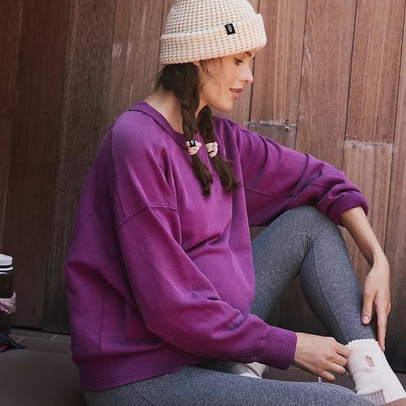 NWT NEW Free People Movement x Hatch intercept pullover in purple - Picture 4 of 6